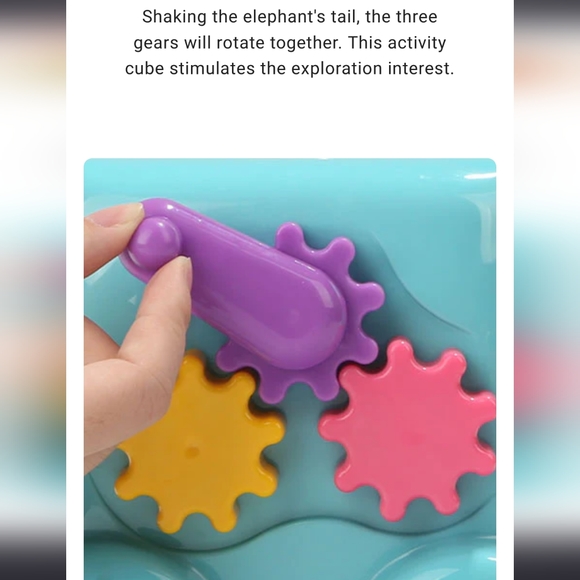 5 in 1 Elephant activity cube - Picture 10 of 12